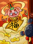 国潮创意涂鸦海报