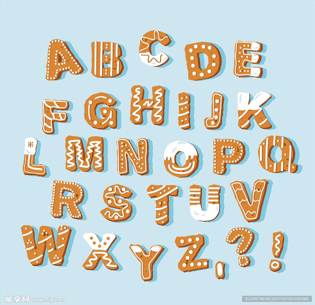 饼干字母
