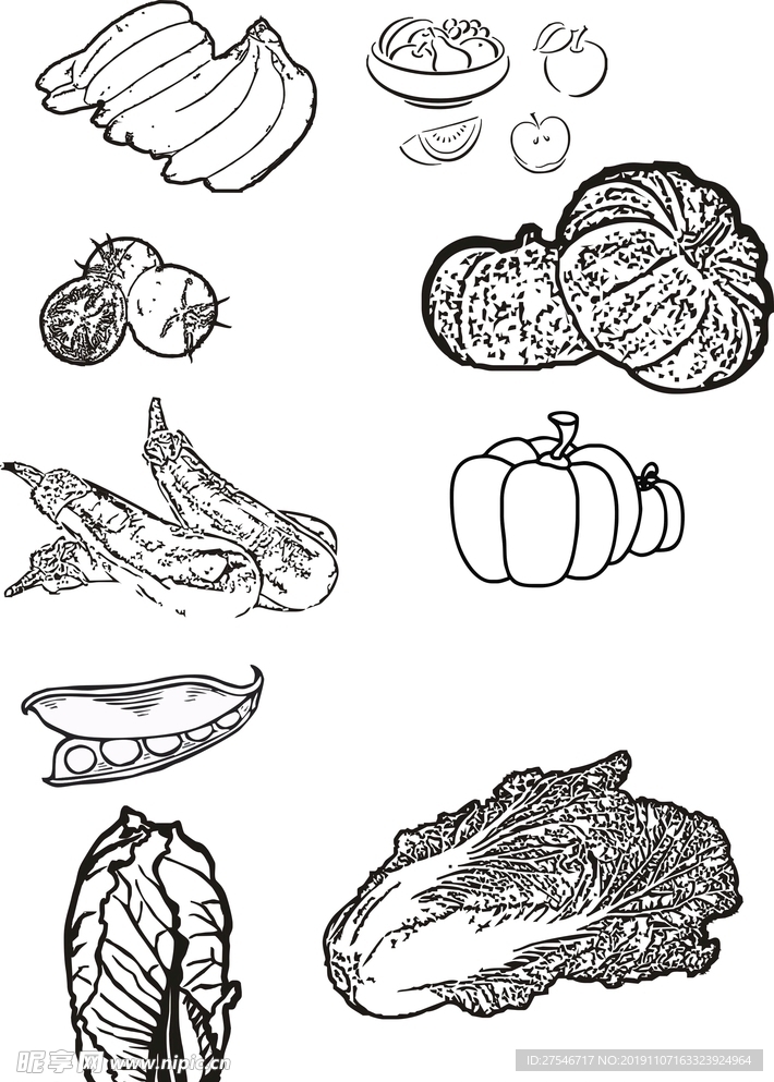 蔬果矢量图