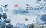 新中式背景墙