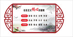 社会主义核心价值观中国风