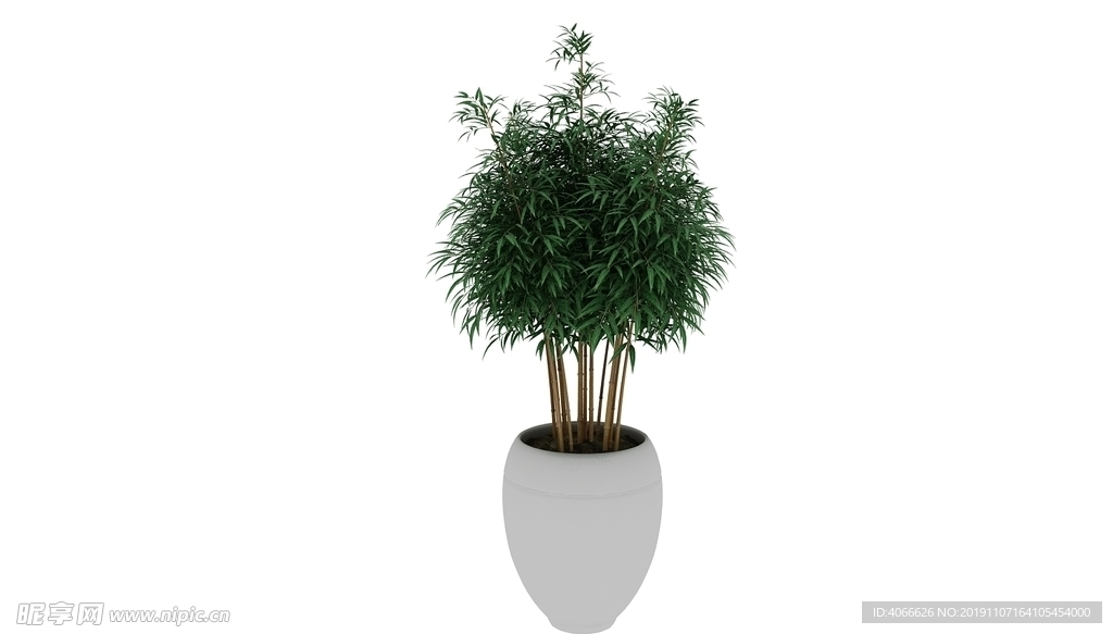 茂盛竹子3d模型