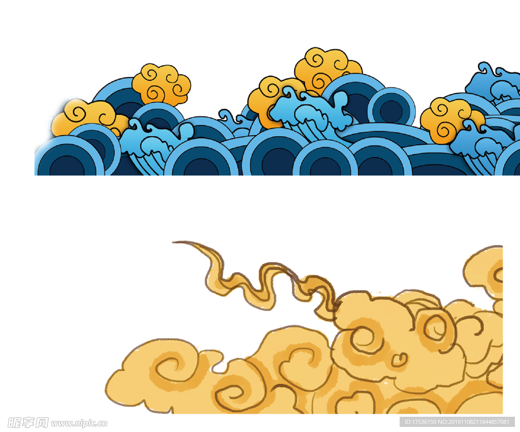 国潮祥云图案