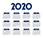 2020年日历