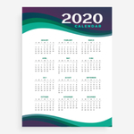 2020年日历