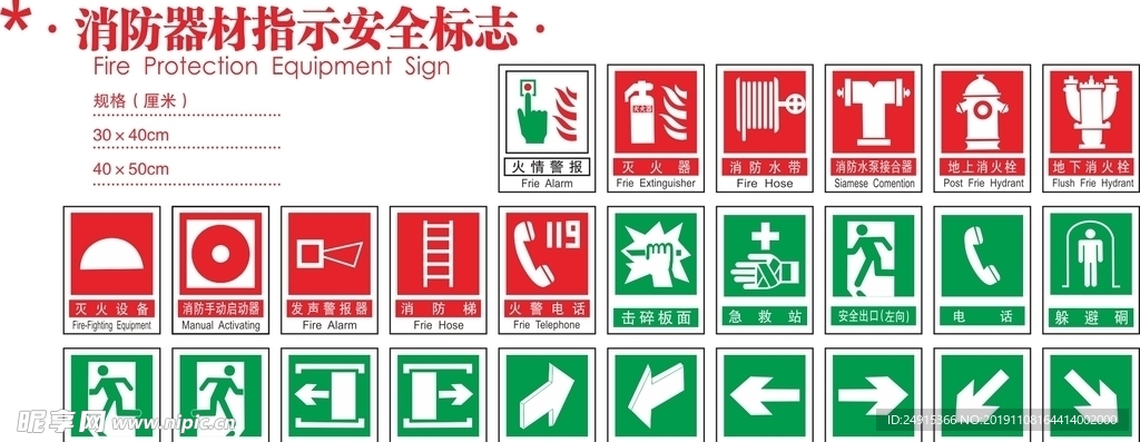 消防指示标识