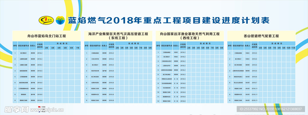 工程项目计划表