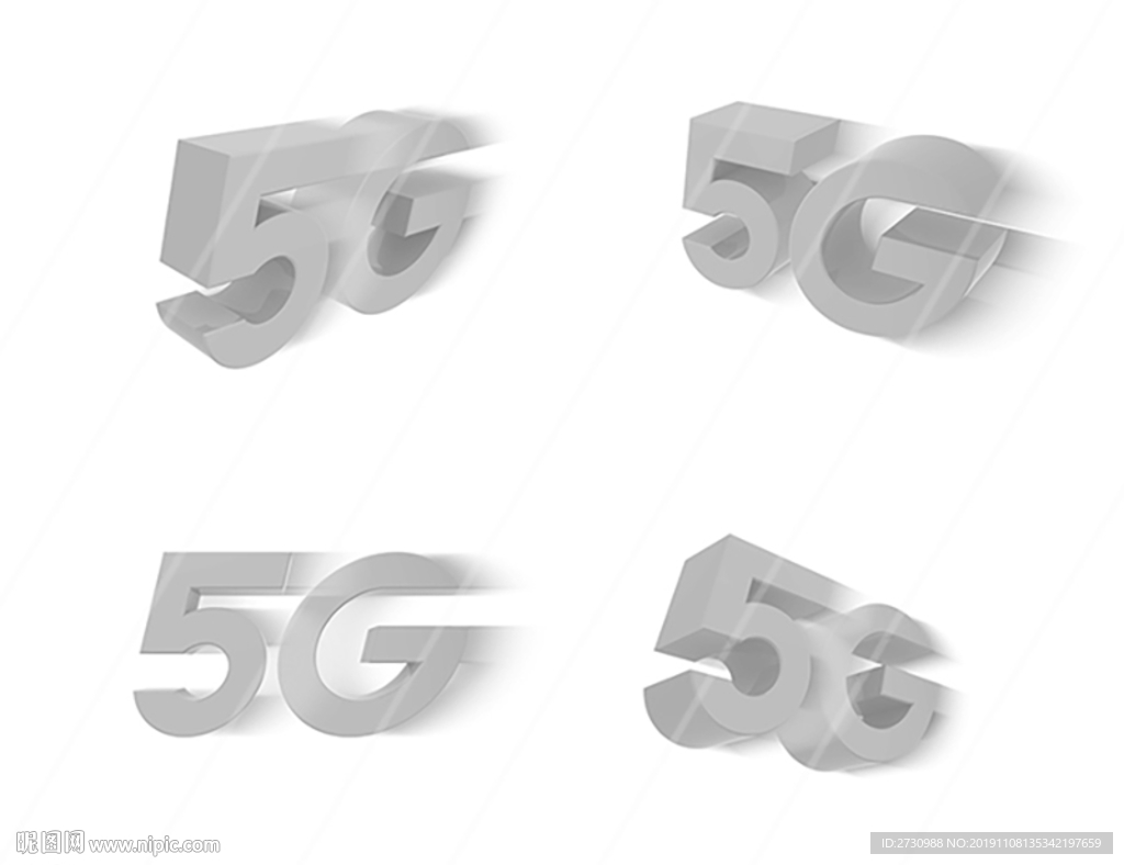 三维白模分层动感5G