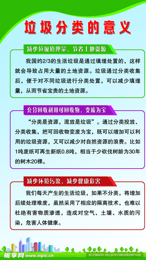 垃圾分类的意义