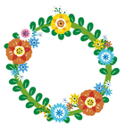 矢量花朵树枝字母