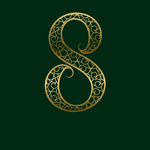 矢量金属花纹字体