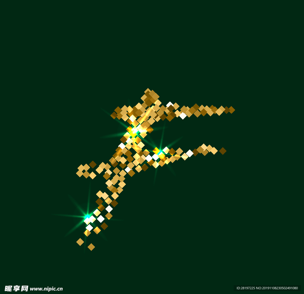 矢量金属花纹字体