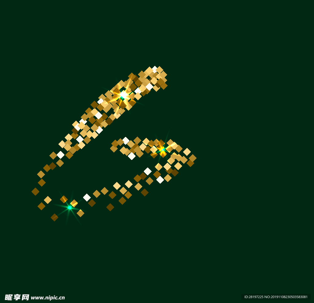 矢量金属花纹字体