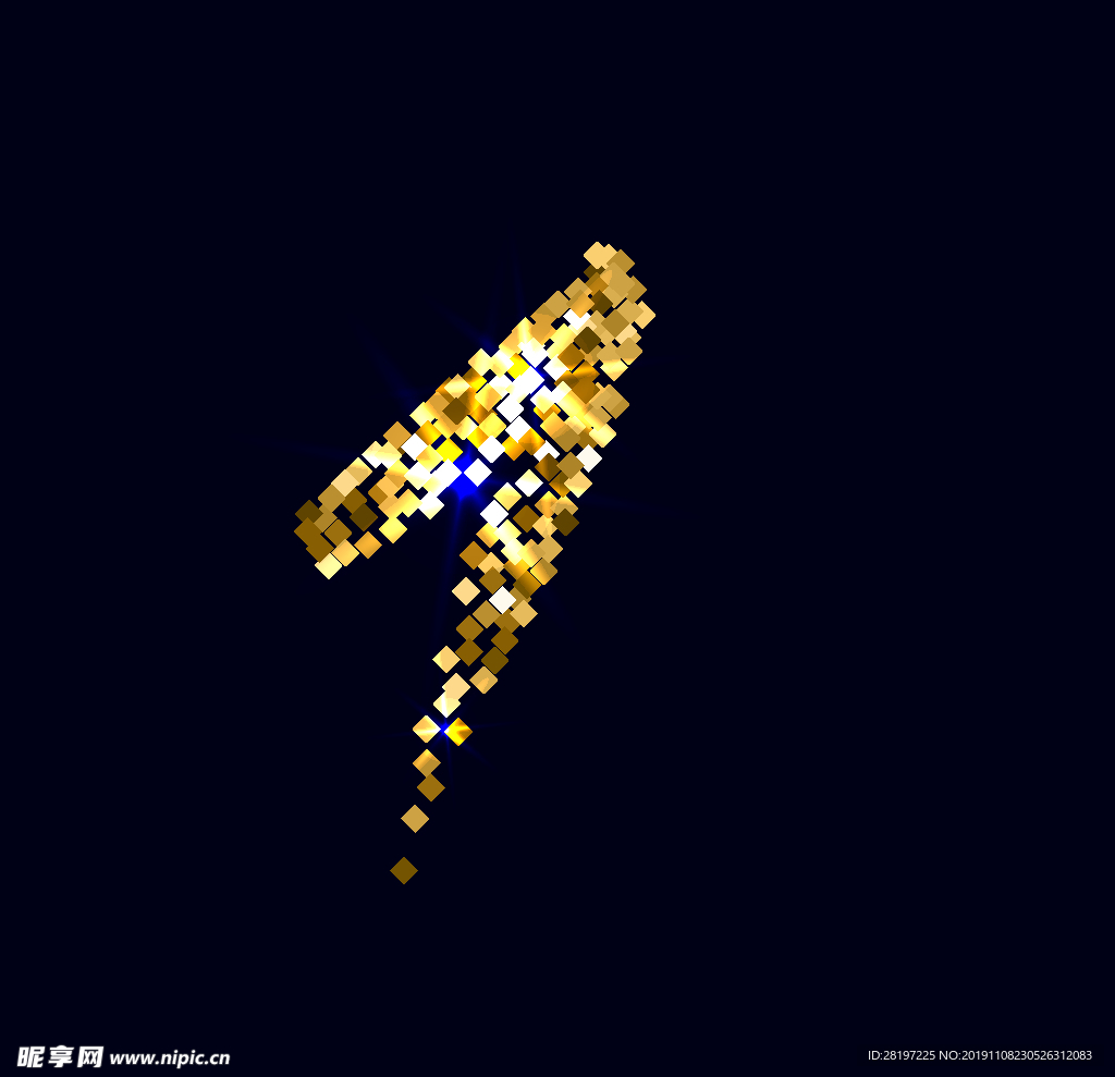 矢量金属花纹字母