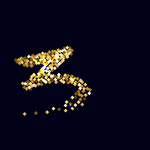 矢量金属花纹字母