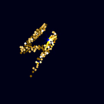 矢量金属花纹字母