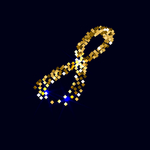 矢量金属花纹字母