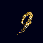 矢量金属花纹字母