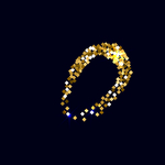 矢量金属花纹字母