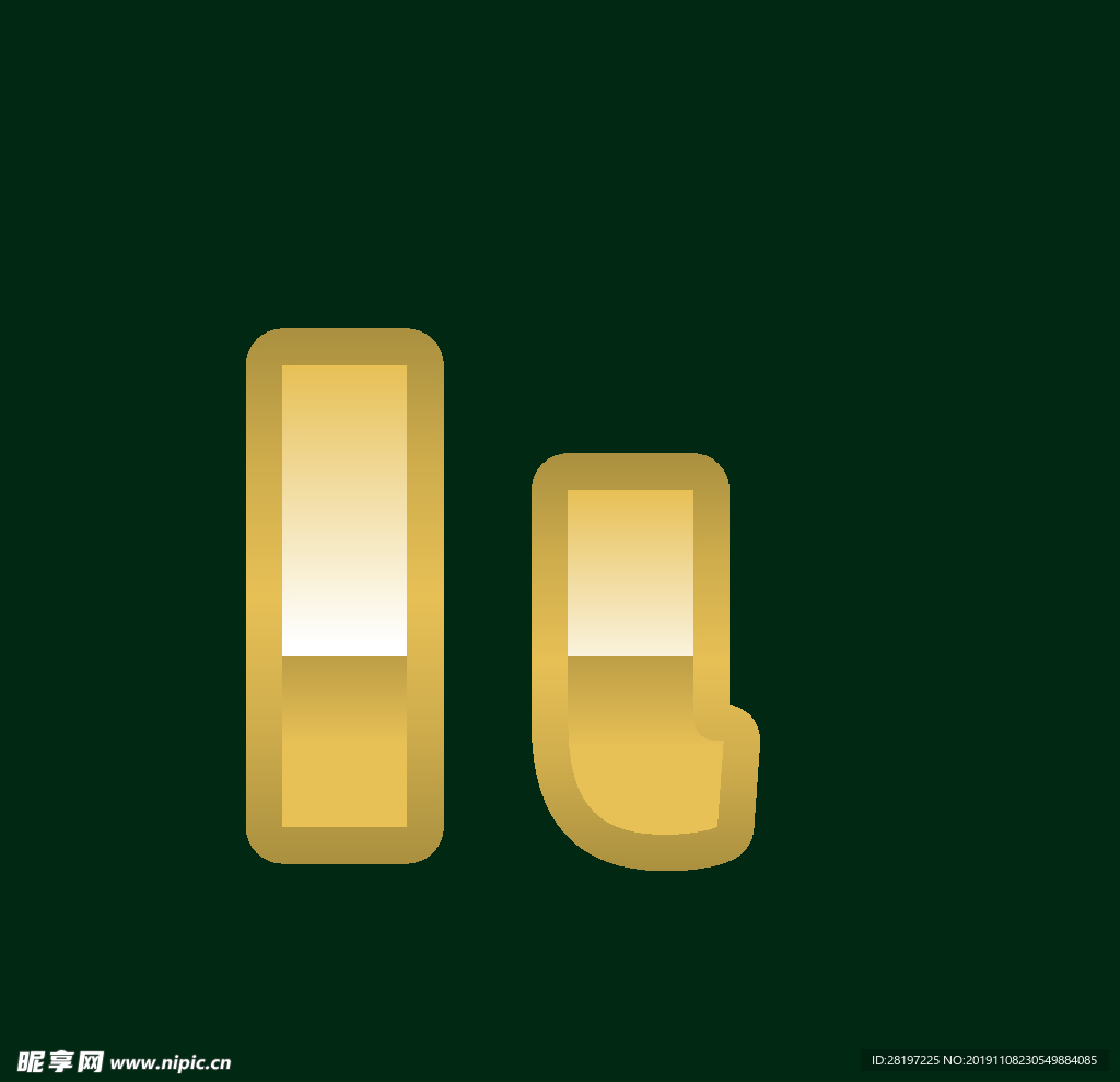 矢量金属花纹字体