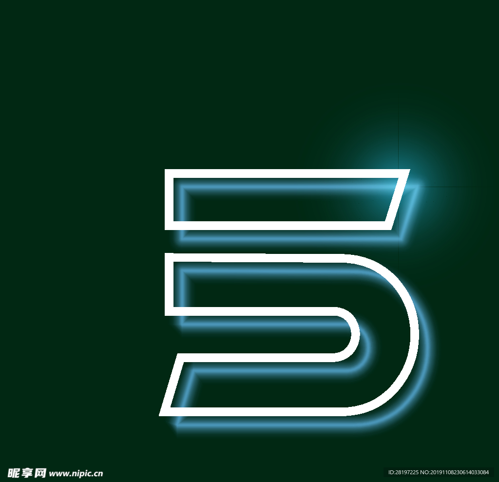 矢量灯管字