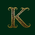 矢量金属花纹字母
