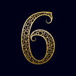 矢量金属花纹字母