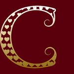矢量金属花纹字母