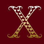 矢量金属花纹字母