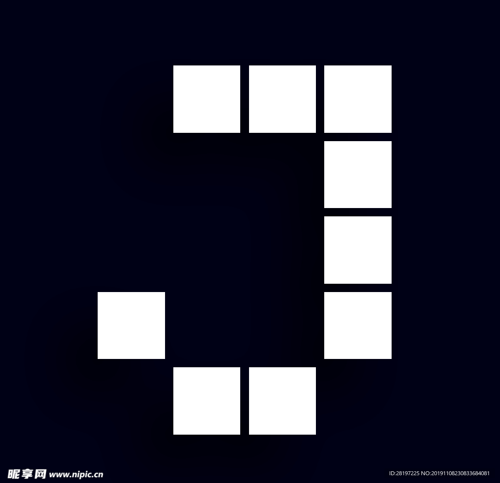 矢量灯管字
