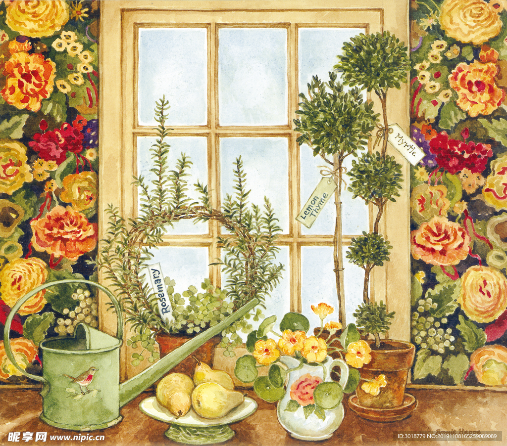 花卉装饰画