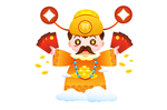 卡通财神爷