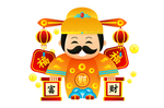 卡通财神爷