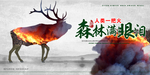 爱护森林海报设计