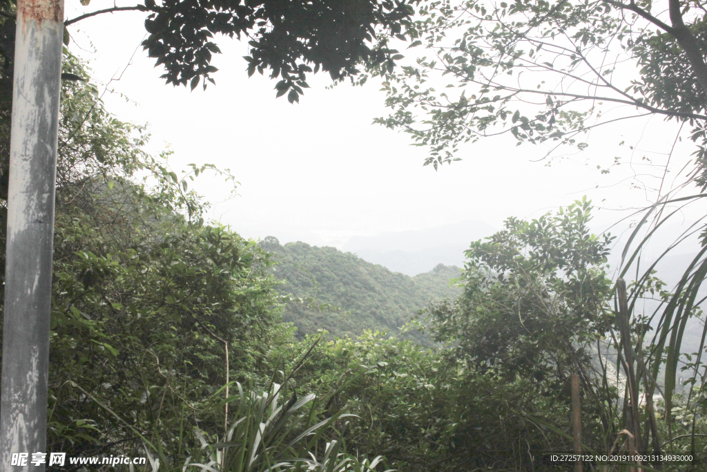 户外登山沿途风景