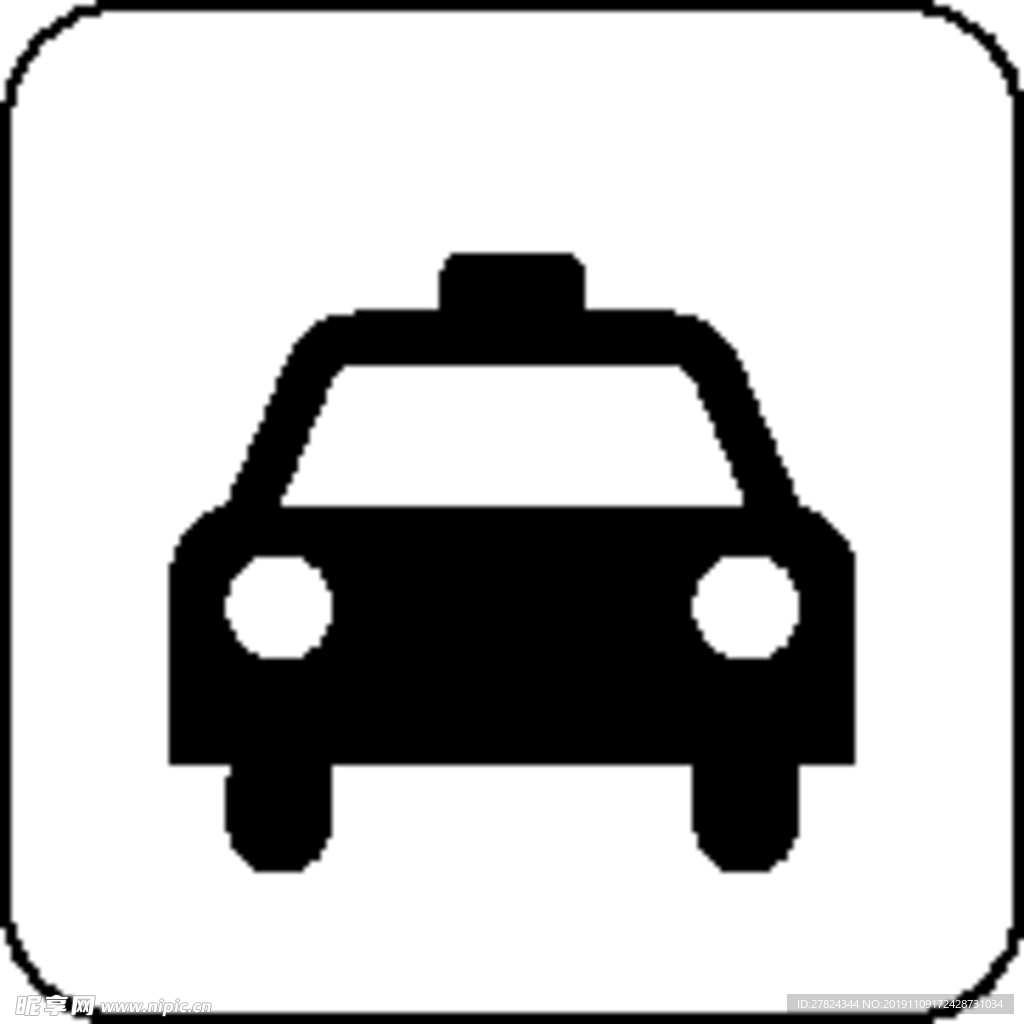 出租车图标设计图__公共标识标志_标志图标_设计图库_昵图网nipic.com