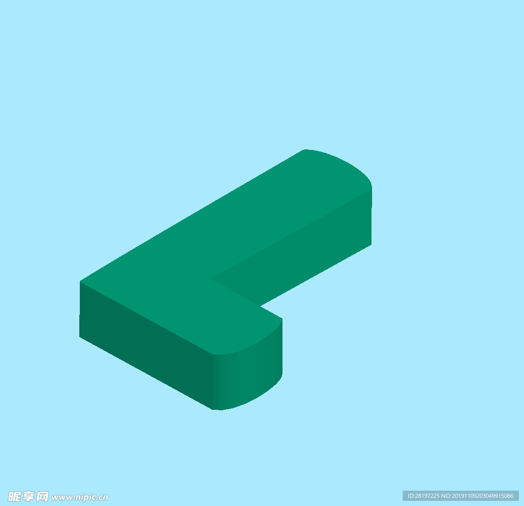 矢量立体字母