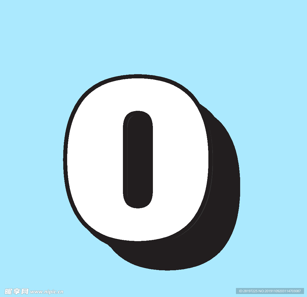 矢量立体字母