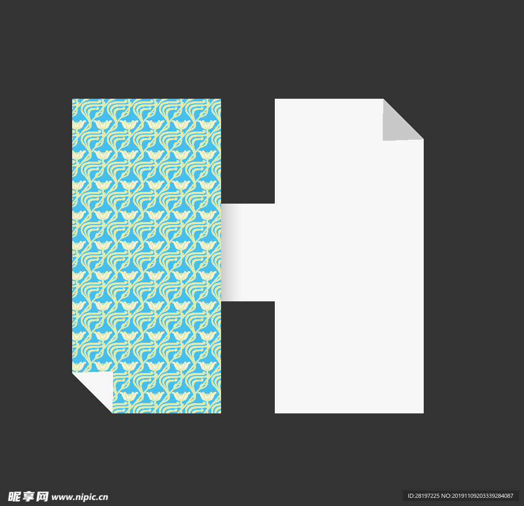 矢量折纸字母