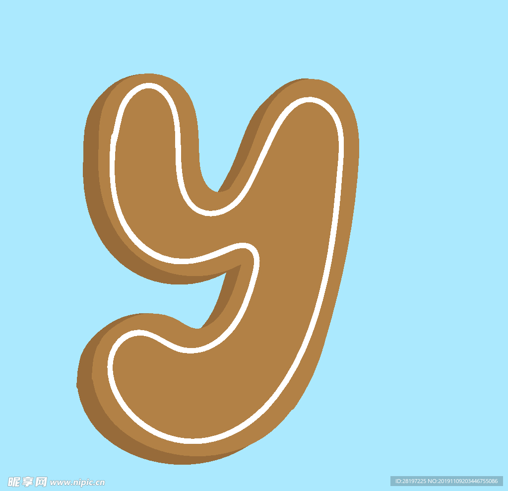 矢量可爱字母