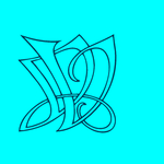 矢量花纹字母