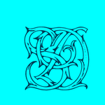 矢量花纹字母
