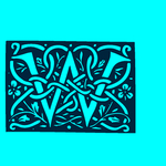 矢量花纹字母
