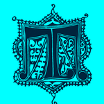 矢量花纹字母