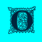 矢量花纹字母