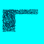 矢量花纹字母