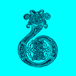 矢量欧式花纹字母