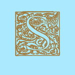 矢量欧式花纹字母