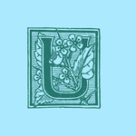 矢量欧式花纹字母