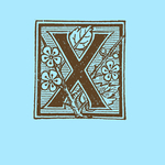 矢量欧式花纹字母